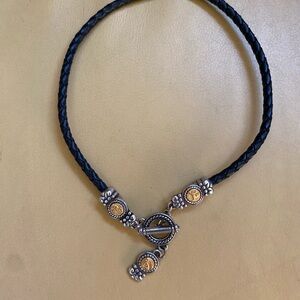 Brighton Leather Brown fashion necklace